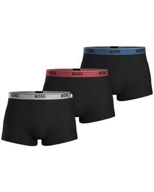 BOSS Logo-Waistband Boxers (Set Of Three) - Black