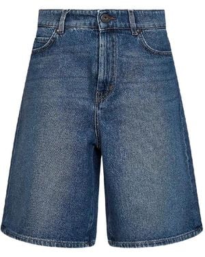 Weekend by Maxmara Donnola Denim Bermuda Shorts - Blue