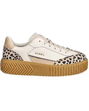 Sorel Ona Ave T-Toe Platform Trainers - White