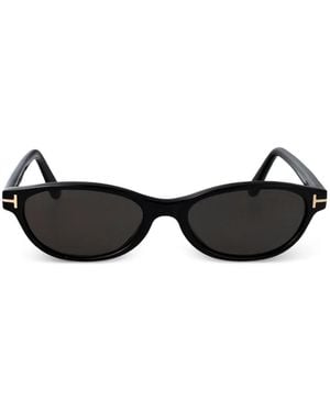 Tom Ford Oval-Frame Sunglasses - Black