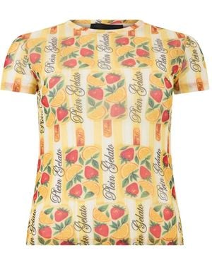 Philipp Plein Tulle Pure Fit T-Shirt Gelato - Metallic