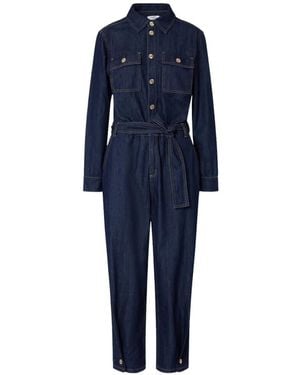 Liu Jo Long Denim Jumpsuit - Blue