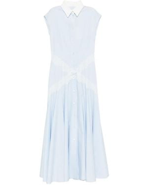 Viktor & Rolf Vestido Con Ribete De Encaje - Blanco