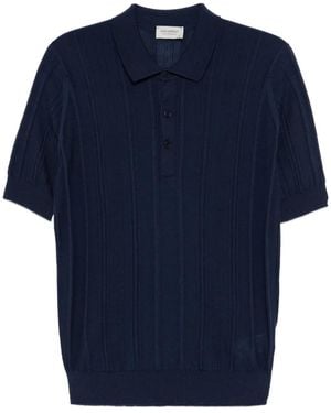 John Smedley Jaxen Merino Wool Polo Shirt - Blue