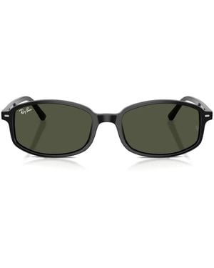 Ray-Ban Sam Rectangle-Frame Sunglasses - Green