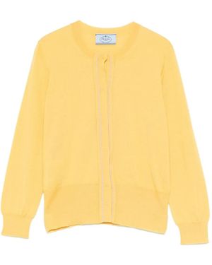 Prada Long-Sleeved Cardigan - Yellow