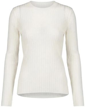 Pinko Ribbed-Knit Sweater - White