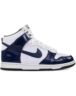 Nike Baskets Dunk High En Cuir - Blue