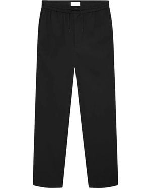 Les Deux Como Tapered Drawstring Trousers - Black