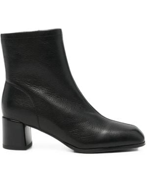 SERGIO MORETTI FIRENZE Square-Toe Ankle Boots - Black
