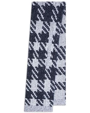 Dries Van Noten Schal Mit Hahnentrittmuster - Blau