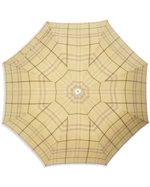 Burberry Check Umbrella - Natural