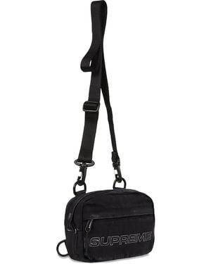 Supreme Mini Denim Crossbody Bag - Black