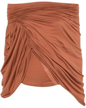 Rick Owens Nun T Cotton Top - Brown
