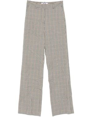 MSGM Logo-Patch Pants - Gray
