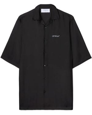 Off-White c/o Virgil Abloh Barber Arrow Bowling Shirt - Black