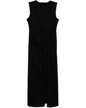 JNBY Twist-Detail Sleeveless Dress - Black