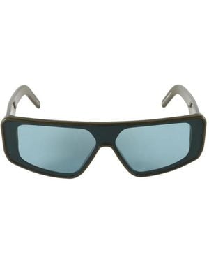 Rick Owens Performa Rectangle Sunglasses - Blue