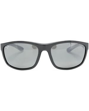 Maui Jim Predator 02 Logo-Plaque Sunglasses - Grey