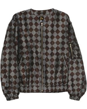 Needles Checked Jacket - Grey