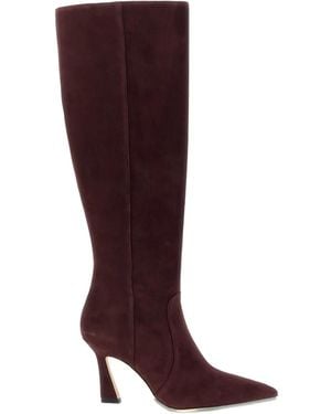 Stuart Weitzman Bottines Vinnie 85 Mm À Zip Latéral - Rouge