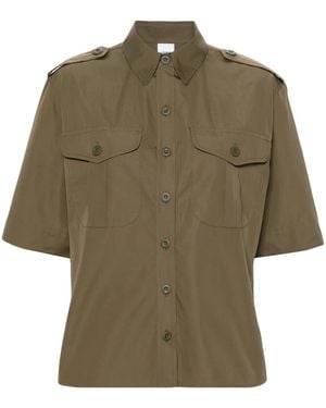 Aspesi Button-Up Cotton Shirt - Green