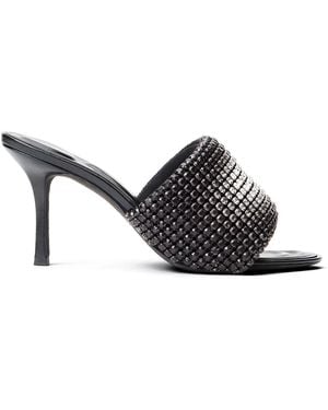 Alexander Wang Heiress 85Mm Crystal Mules - Black