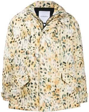 Martine Rose Fantasy Spray Pattern Padded Jacket - Natural