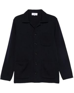 Lardini Button-Up Patch-Pocket Jacket - Blue