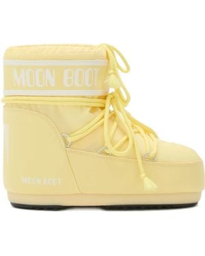 Moon Boot Icon Low Lace-Up Boots - Natural