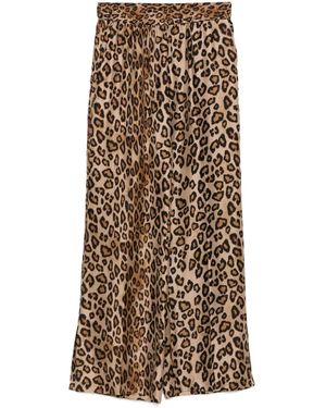 Alberto Biani Leopard-Print Pants - Natural