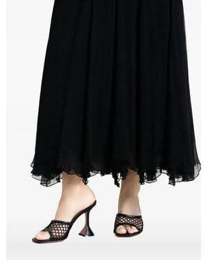 AMINA MUADDI Lupita Mesh Mules - Black
