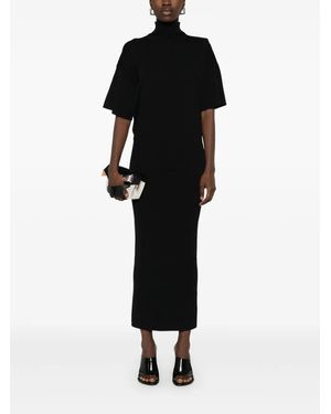 オールインワン・サロペット Herskind V-Neck Satin Maxi Dress With Flared Hem Herskind V-Neck Satin Maxi Dress With Flared Hem in White | Lyst
