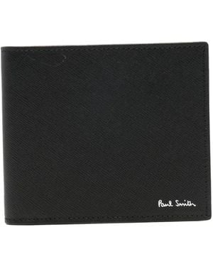 Paul Smith Leather Bifold Wallet - Black