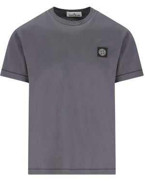 Stone Island バッジ Tシャツ - グレー