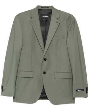 KARL LAGERFELD Button Notch-Lapel Blazer - Green
