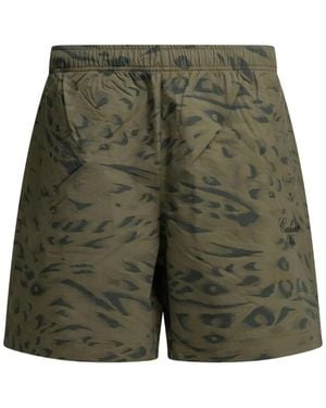Carhartt Pantalones Cortos Travon Con Estampado De Leopardo - Verde