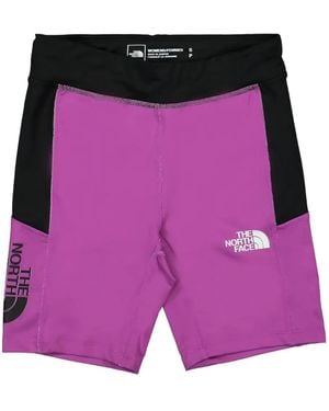 The North Face Logo-Print Shorts - Purple