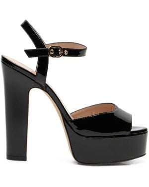 Stuart Weitzman Reade Plateau-Sandalen - Schwarz