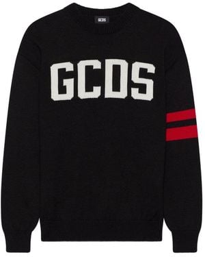 Gcds Pullover Mit Logo-Detail - Schwarz