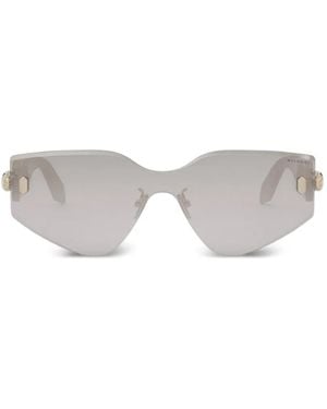 BVLGARI Occhiali Da Sole Serpenti Geometrici - Bianco