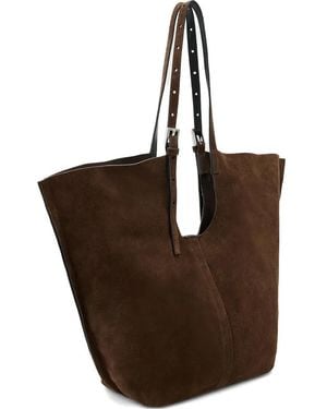 AllSaints Ara Suede Tote Bag - Brown