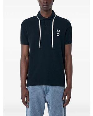 Fred Perry X Craig Drawstring Polo Shirt - Blue