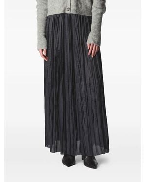 Roberto Collina Pleated Maxi Skirt - Black