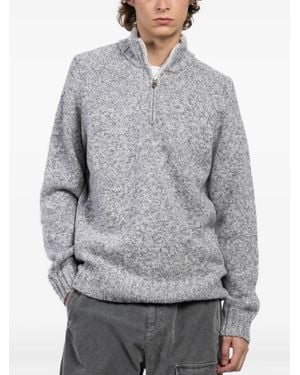 Gran Sasso Maglione Con Zip - Grigio