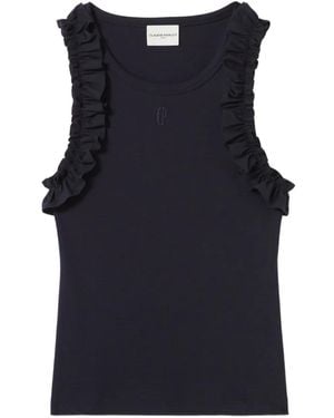 Claudie Pierlot Embroidered Cotton T-Shirt - Black