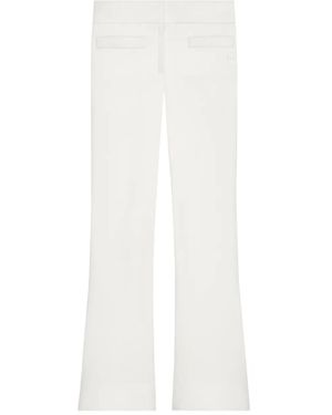 Courreges Logo-Detail Bootcut Pants - White