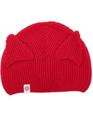 Charles Jeffrey Gorro Con Detalle De Orejas - Rojo