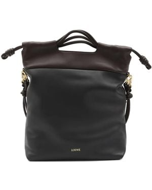 Loewe Flamenco Knot Tote Bag - Black