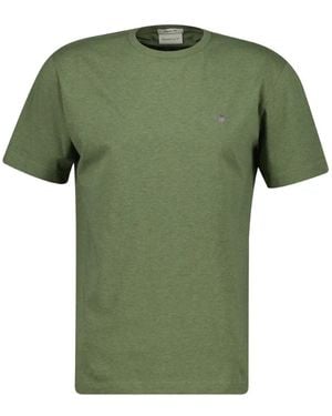 GANT T-Shirt Met Geborduurd Logo - Groen